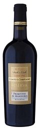 Вино "Конте ди Кампиано Примитиво ди Мандурия ДОК Резерва" красное полусухое 0,75 л