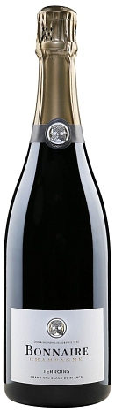 Вино игристое "Шампань Боннэр. Терруар. Гран Крю Блан де Блан" брют белое 0,75 л в п/к