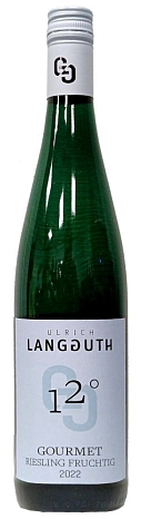 Вино "Ланггут 12° Стайл Гурме Рислинг Фрухтиг Мозель КбА" полусладкое белое 0,75 л