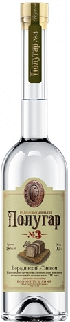 Спиртной напиток "Полугар №3 Бородинский с тмином" 0,5 л