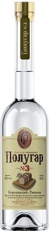 Спиртной напиток "Полугар №3 Бородинский с тмином" 0,5 л