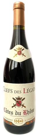 Вино "Кот дю Рон. "Кле де Лега""сухое красное 0,75л