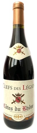 Вино "Кот дю Рон. "Кле де Лега""сухое красное 0,75л