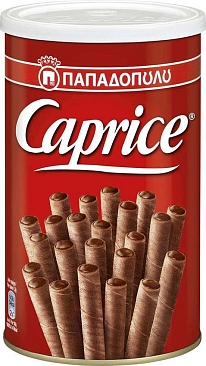 Вафли Венские с фундуком и шоколадным кремом CAPRICE, Пападо, 115гр ж/б