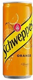 Напиток безалкогольный "Швепс Оранж" газированный 330 мл м/б