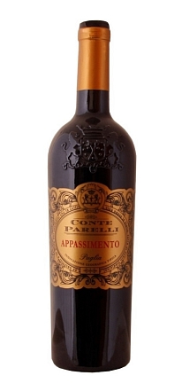 Вино "Конте Парелли Аппассименто Апулия ИГТ" красное полусухое 0,75 л