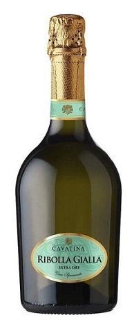 Вино игристое "Каватина Риболла Джалла Спуманте" сухое белое 0,75 л