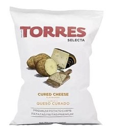 Картофельные чипсы с ароматом выдержанного сыра "TORRES" 50 г