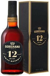 Бренди "Соберано Гран Резерва" 12 лет 0,7 л, в п/у