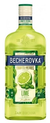 Ликер "Бехеровка со вкусом лайма и базилика" 0,5 л