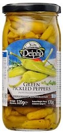 Перец зеленый маринованный 320гр Delphi