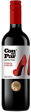 Вино "Утиель - Рекена "Кон ун Пар" Бобаль - Шираз" сухое красное 0,75 л