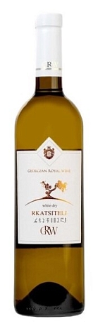 Вино ГРВ "Ркацители" сухое белое 0,75 л Серия "Georgian Royal Wine" ЗОЛОТОЕ