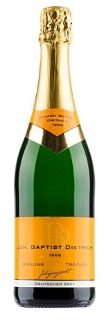 Вино игристое "Йоханн Баптист Дитрих Рислинг Брют" брют белое 0,75 л
