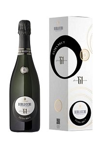 Вино игристое "Берлукки 61 Франчакорта Экстра Брют" белое экстра брют 0,75 л в п/у