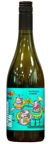 Вино "Боспорус Вайнери "Совиньон" полусладкое белое 0,75 л