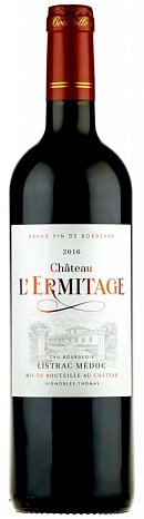 Вино "Шато Л’Эрмитаж Крю Буржуа Листрак-Медок АОП" красное сухое 0,75 л