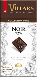 ВИЛЛАРС горький шоколад 72% 100гр