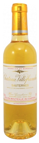 Вино "Сотерн Шато Вильфранш" сладкое белое 0,375 л