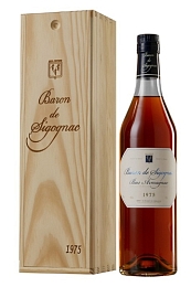 Бренди "Арманьяк Барон де Сигоньяк 1975" 0,7 л в п/к (дерево)