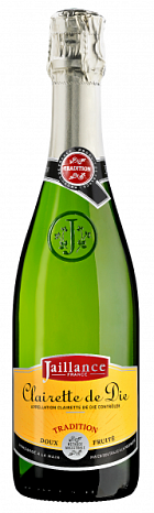 Вино игристое "Жайанс Клерет де Ди Традисьон" белое сладкое 0,75 л