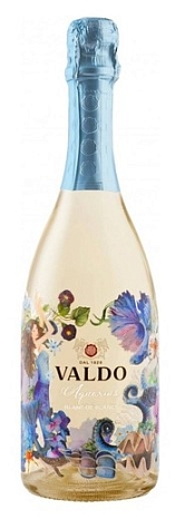 Вино игристое "Вальдо Аквариус Блан де Блан Экстра Драй" брют белое 0,75 л