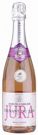 Вино игристое "Марсель Кабельер Креман дю Жюра Брют Розе" розовое брют 0,75 л
