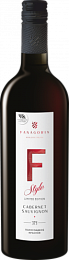 Вино "Ф-Стиль. Каберне Совиньон" полусладкое красное 0,75 л