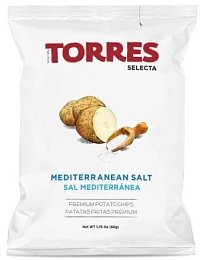 Картофельные чипсы со средиземноморской солью "TORRES" 50 г