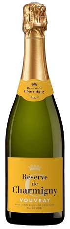 Вино игристое "Резерв де Шарминьи АОС Вувре" брют белое 0,75 л