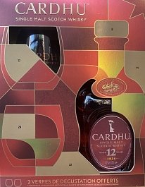 Виски "Карду" выдержка 12 лет 0,7 л + 2 стакана