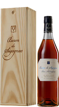 Бренди "Арманьяк Барон де Сигоньяк 10 Ан д'Аж" 0,7 л в п/к (дерево)