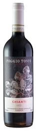 Вино "Поджио Тоско Кьянти ДОКГ" сухое красное 0,75 л
