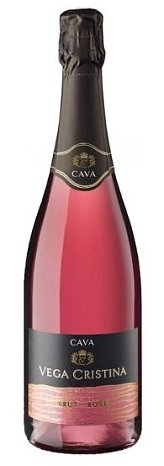 Вино игристое "Кава Вега Кристина" розовое брют 0,75 л
