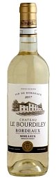 Вино "Шато ле Бурдиле Бордо АОП" белое полусладкое 0,75 л