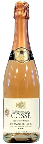 Вино игристое "Шато де Косс Резерв дю Маркиз Креман де Луар АОК" розовое брют 0,75 л