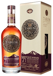 Коньяк "Тарос" КВ семилетний 0,5 л в п/у