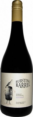 Вино "Лопнувшая бочка " Шираз полусухое красное 0,75 л