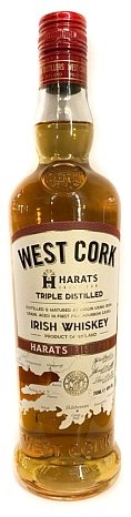 Виски "Вэст Корк Бурбон Каск Айриш Виски Хэратс Айриш ПАБ" 0,7 л