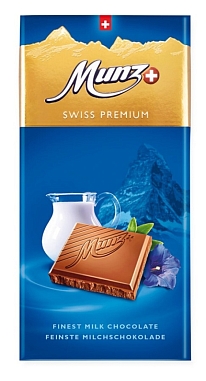 Молочный шоколад MUNZ, 100гр