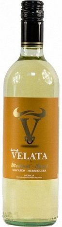Вино "Утиель-Рекена. "Велата" Макабео - Мерсегера" полусладкое белое 0,75 л
