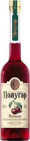 Спиртной напиток "Полугар Вишня" пшеничный 0,5 л
