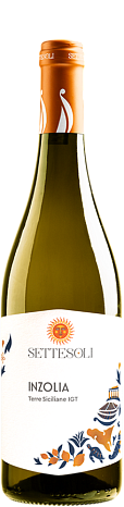 Вино "Сеттесоли Инзолия" белое сухое 0,75 л 