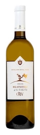 Вино ГРВ "Ркацители" сухое белое 0,75 л Серия "Georgian Royal Wine" ЗОЛОТОЕ