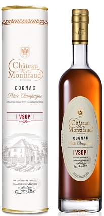 Коньяк "Птит Шампань Шато де Монтифо V.S.O.P" 0,7 л в п/к 