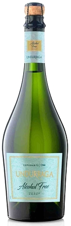 Вино безалкогольное "Ундуррага. Зеро. Алкоголь Фри" игристое полусухое белое 0,75 л