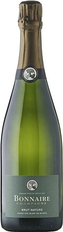 Вино игристое "Шампань. Боннэр. Гран Крю Блан де Блан. Брют Натюр" экстра брют белое 0,75 л